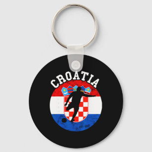 Croatia Croatian Footll Croatian Flag Hrvatska Soc Key Ring