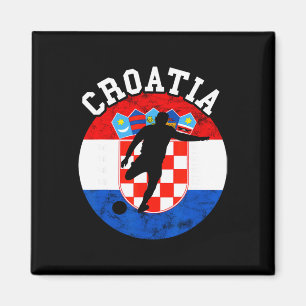 Croatia Croatian Footll Croatian Flag Hrvatska Soc Magnet