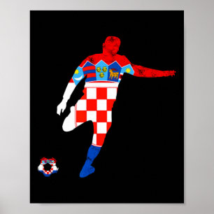 Croatia Croatian Roots Croatian Soccer Player Croa Poster