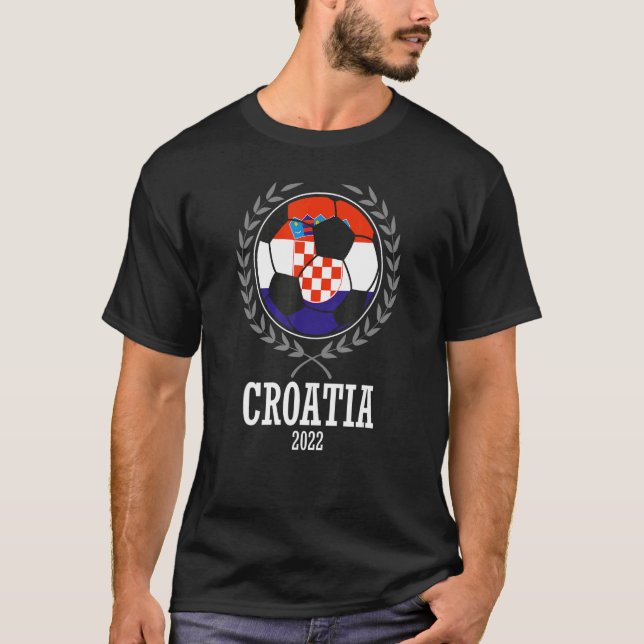 Croatia Croatian Soccer Game Day  2022 Sports even T-Shirt (Front)