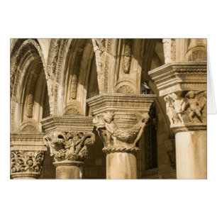 Croatia, Dalmatia, Dubrovnik. Stone arches and