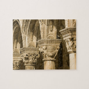Croatia, Dalmatia, Dubrovnik. Stone arches and Jigsaw Puzzle