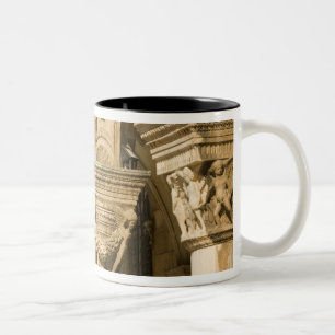 Croatia, Dalmatia, Dubrovnik. Stone arches and Two-Tone Coffee Mug