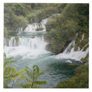 Croatia, Dalmatia, Krka Falls National Park Ceramic Tile