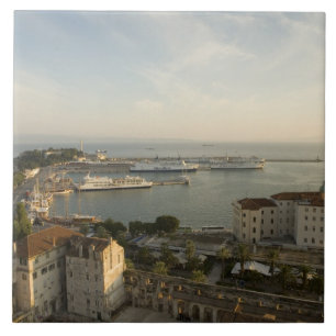 Croatia, Dalmatia, Split. View of Riva Tile
