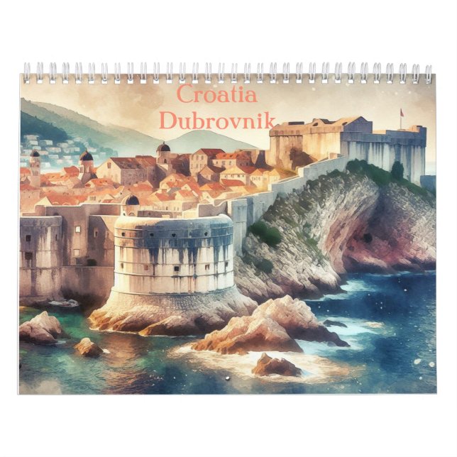 Croatia Dubrovnik, The Croatian journey Calendar (Cover)