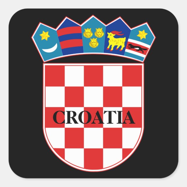 croatia emblem sticker (Front)