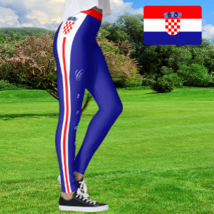 Croatia fashion leggings, Croatian Flag /sports Leggings