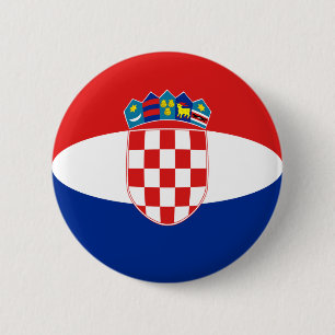 Croatia Fisheye Flag Button