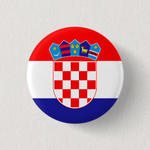Croatia Flag 3 Cm Round Badge