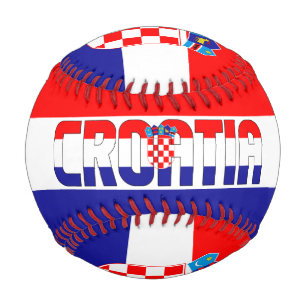 Croatia Flag and Coat of Arms Patriotic Baseball