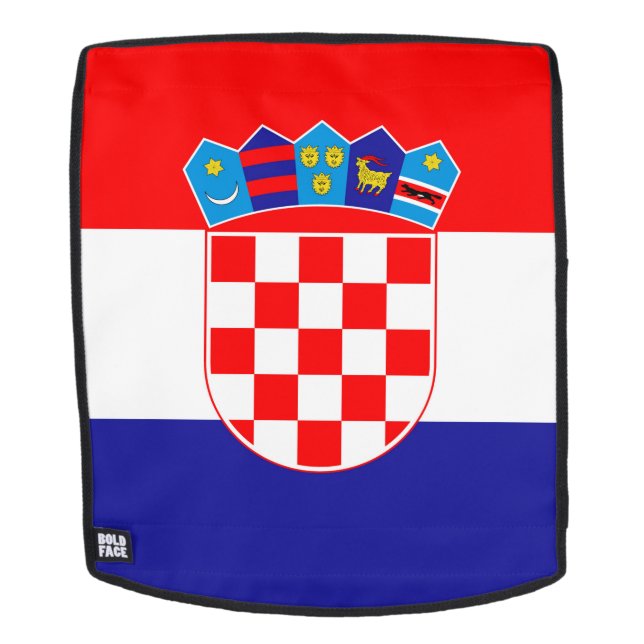 Croatia Flag Backpack (Removable Face)