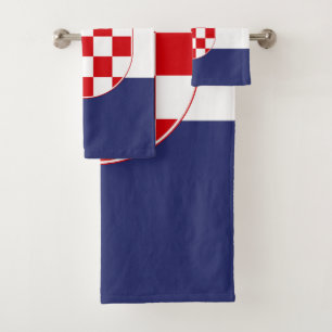 Croatia flag bath towel set