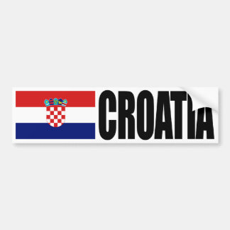 Croatia Flag Bumper Sticker