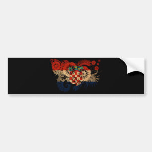 Croatia Flag Bumper Sticker