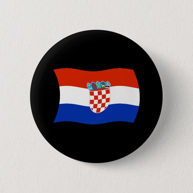 Croatia Flag Button (Front)