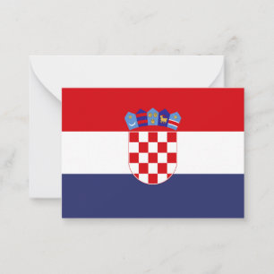Croatia flag card