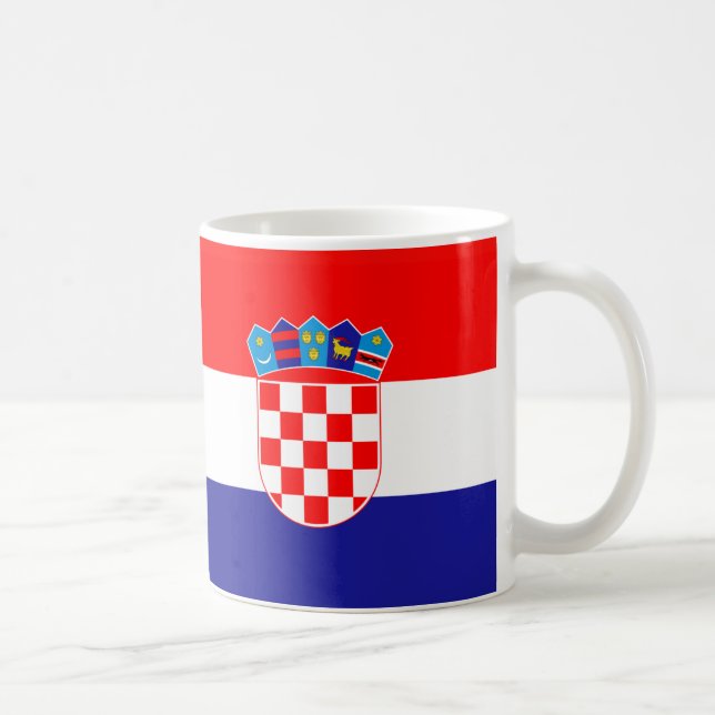  Croatia Flag Ceramic Mug (Right)