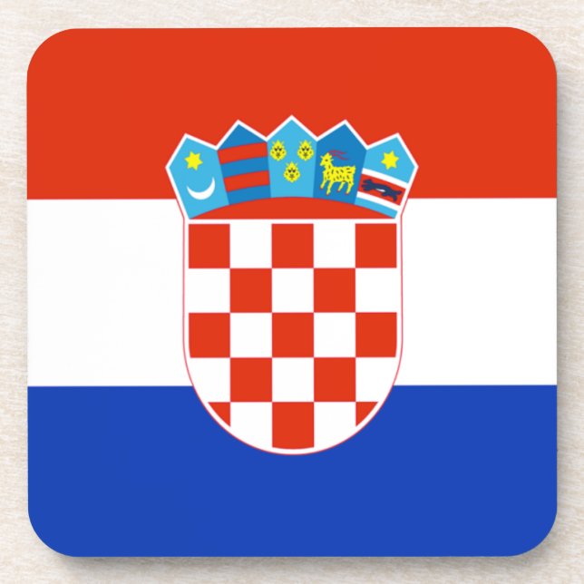 Croatia Flag Coaster (Front)