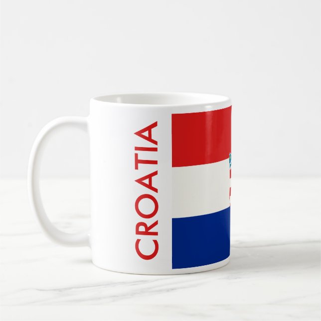 CROATIA FLAG COFFEE MUG (Left)