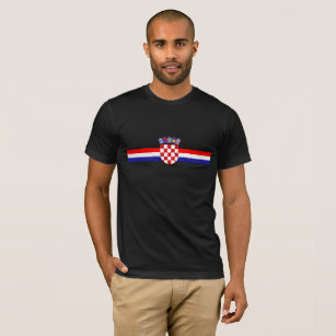 Croatia Flag Colors & Emblem T-Shirt