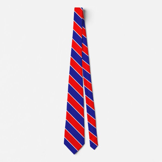 Croatia Flag Colours Elegant Tie (Front)