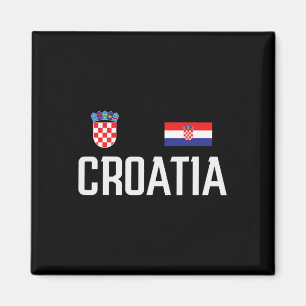 Croatia Flag Croatian Football Soccer Fan Men Wome Magnet