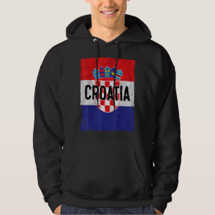 Croatia Flag Croatian Roots Hrvatske Croatia Zagre Hoodie