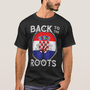 Croatia Flag Croatian Roots Hrvatske Croatia Zagre T-Shirt