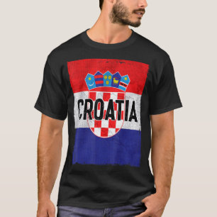 Croatia Flag Croatian Roots Hrvatske Croatia Zagre T-Shirt