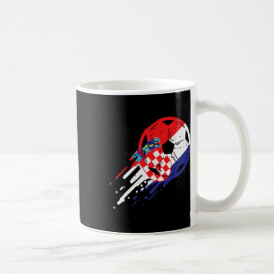 Croatia Flag Croatian Soccer Footll Fan Men Women Coffee Mug