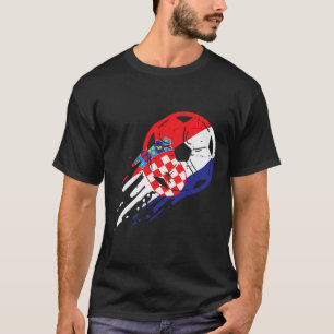 Croatia Flag Croatian Soccer Footll Fan Men Women T-Shirt