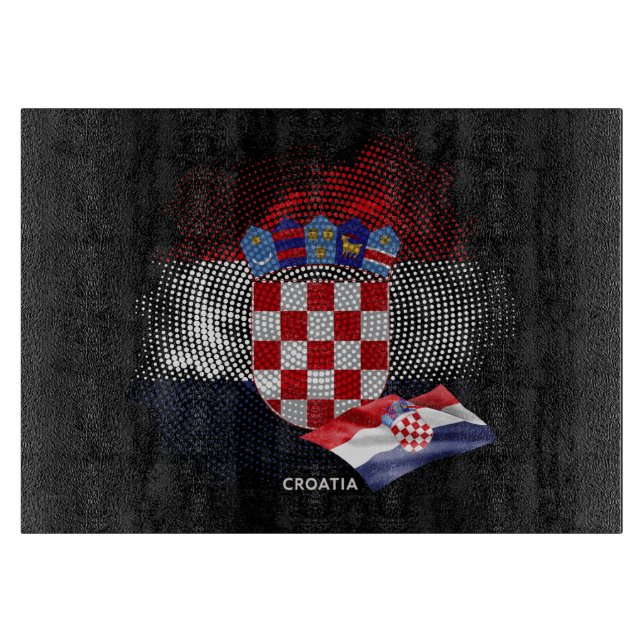 Croatia flag cutting board (Front)