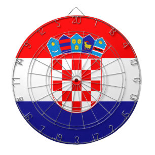 Croatia Flag Dartboard