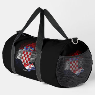 Croatia flag duffle bag