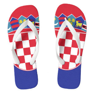 Croatia Flag Emblem Thongs
