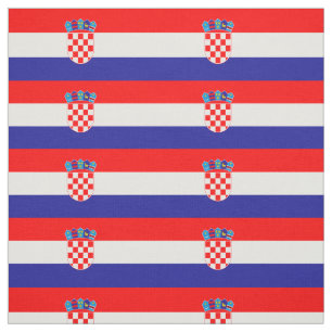 Croatia flag fabric