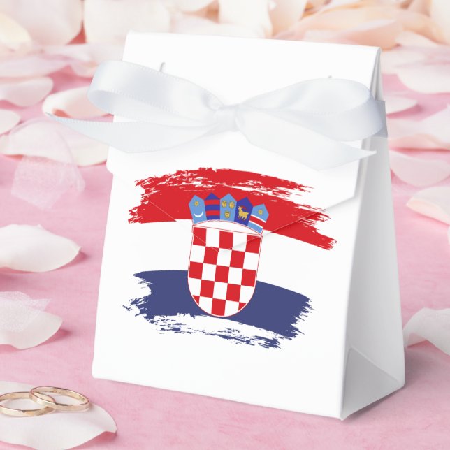 Croatia flag favour box (Wedding)