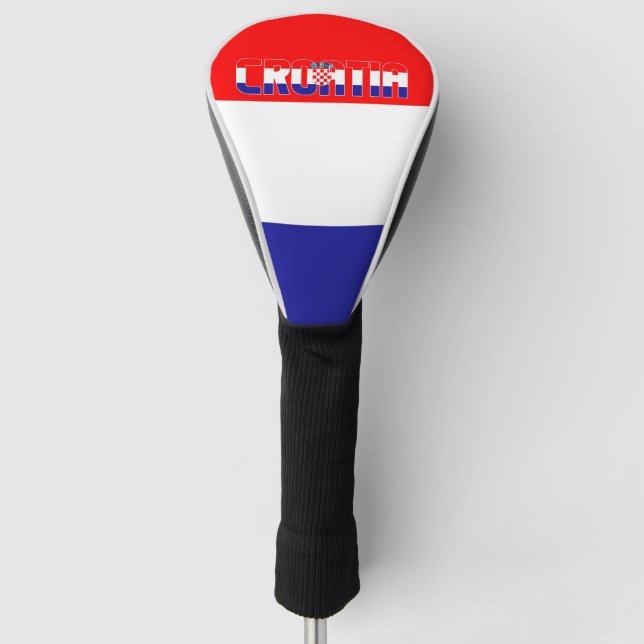 Croatia Flag Gorgeous Patriotic Golf Head Cover (Front)