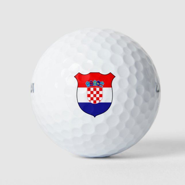 Croatia Flag Grand Patriotic Golf Balls (Front)
