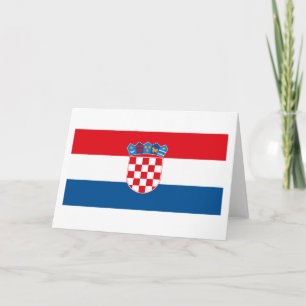 Croatia Flag Greeting Card
