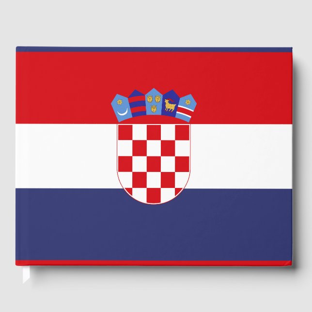 Croatia flag guest book (Front)