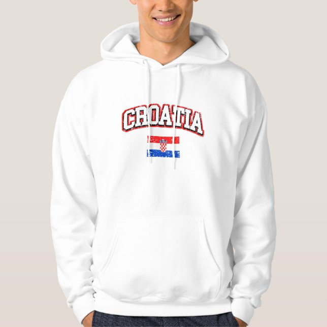 Croatia Flag Hoodie (Front)