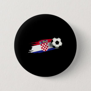 Croatia Flag Jersey Croatian Soccer Team Croatian 6 Cm Round Badge