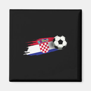 Croatia Flag Jersey Croatian Soccer Team Croatian Magnet