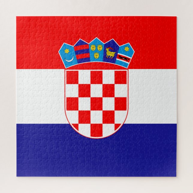 Croatia Flag Jigsaw Puzzle (Vertical)