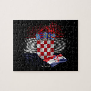 Croatia flag jigsaw puzzle