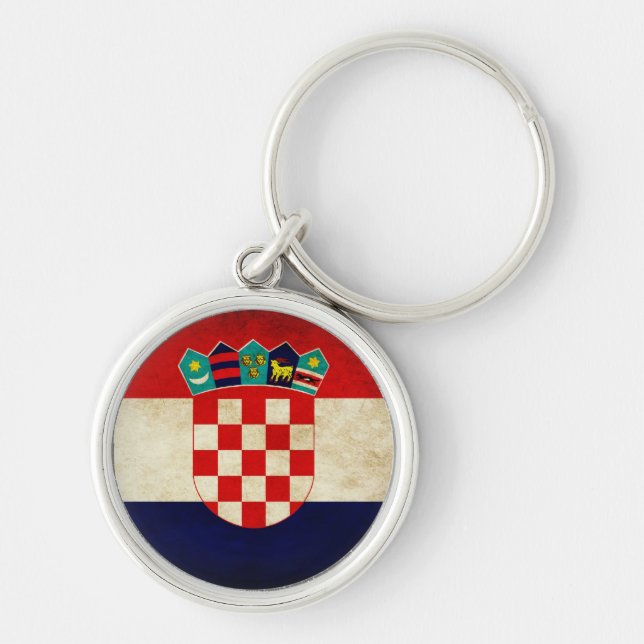Croatia Flag Key Ring (Front)