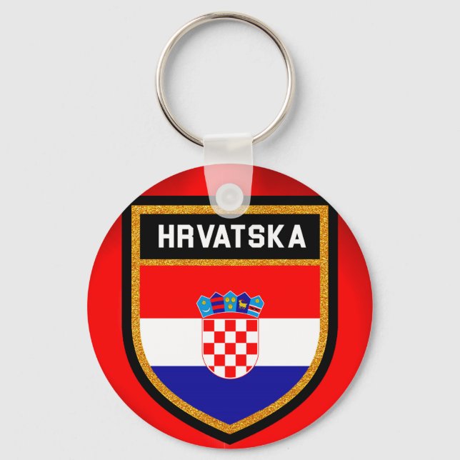 Croatia Flag Key Ring (Front)