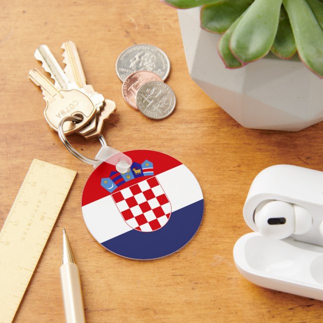 Croatia flag key ring (Desk)